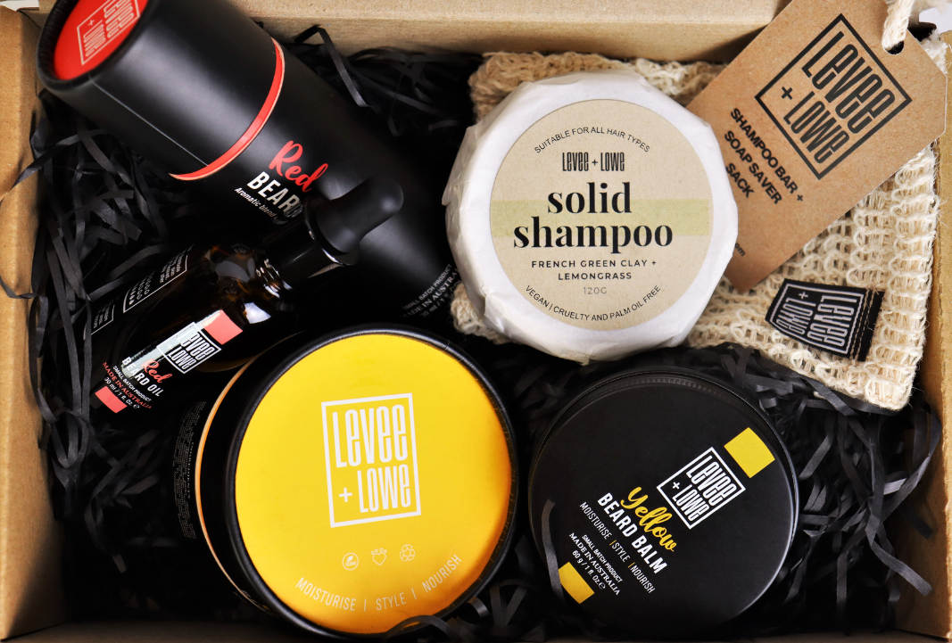 levee and lowe essential beard care kit for beard growth and care